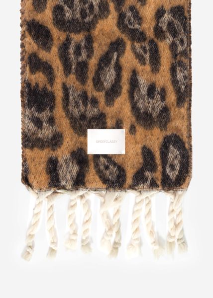 SASSYCLASSY Schal Schal Damen mit Leo-Print günstig online kaufen
