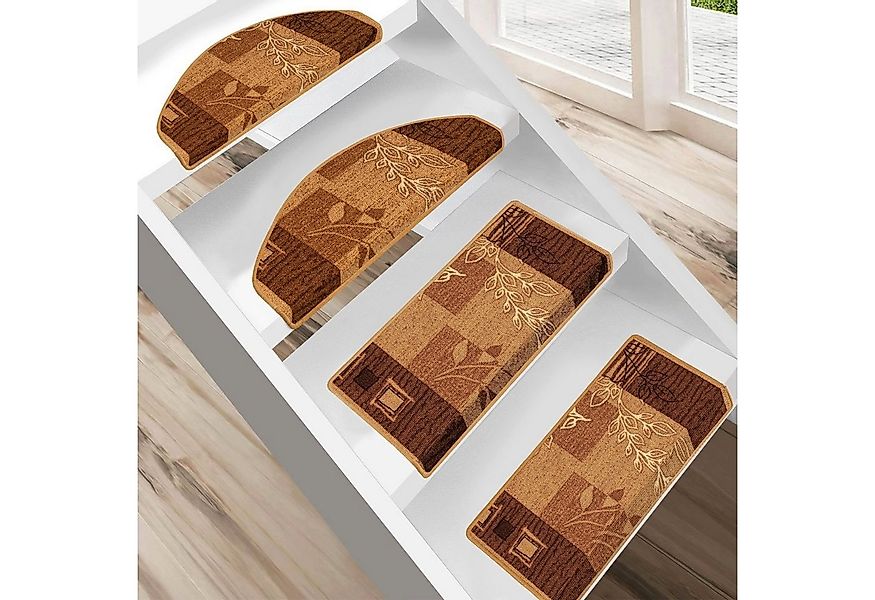 Floordirekt Stufenmatte Akzent, 3 Farben & 2 Größen, Treppenschutz, Halbrun günstig online kaufen