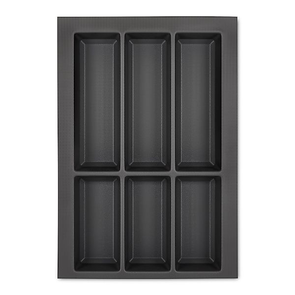 SOTECH Orga-Box VII Besteckeinsatz Basaltgrau 400 mm Höhe 50,5 mm mit Softt günstig online kaufen
