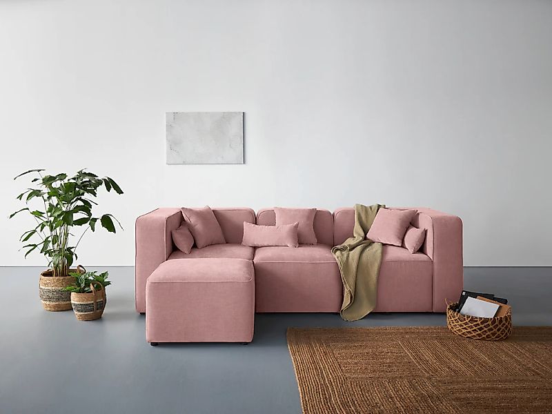 Home affaire 3-Sitzer "Sundstrup L-Form" Modulserie, individuelle Zusammens günstig online kaufen