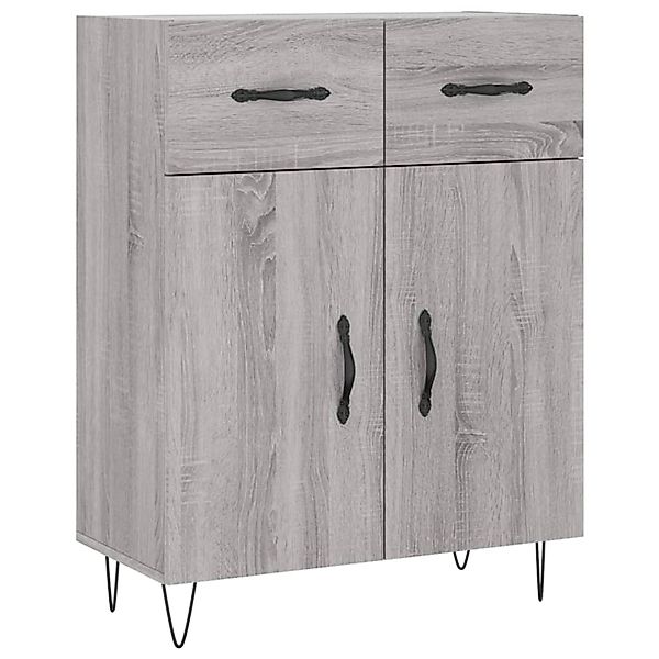 vidaXL Sideboard Grau Sonoma 69,5x34x90 cm Holzwerkstoff 827978 günstig online kaufen