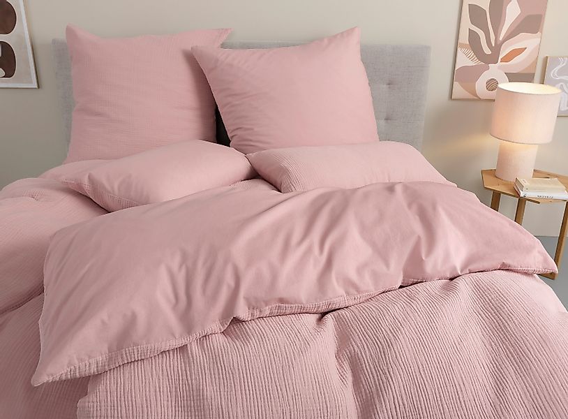 OTTO home Wendebettwäsche "Sari3" 2 tlg. NEUHEIT: aus 100% Baumwolle in wei günstig online kaufen