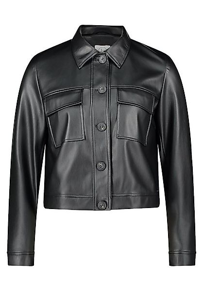 Betty&Co Blusenblazer Blazerjacke Kurz 1/1 Arm Black günstig online kaufen