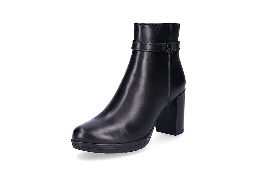 Tamaris Tamaris Damen Leder Stiefelette schwarz Stiefelette günstig online kaufen
