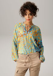 Aniston CASUAL Schlupfbluse mit interessanten Alloverdruck günstig online kaufen