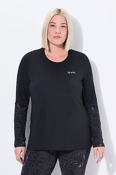 Ulla Popken Longsleeve Funktionsshirt Classic Rundhals günstig online kaufen