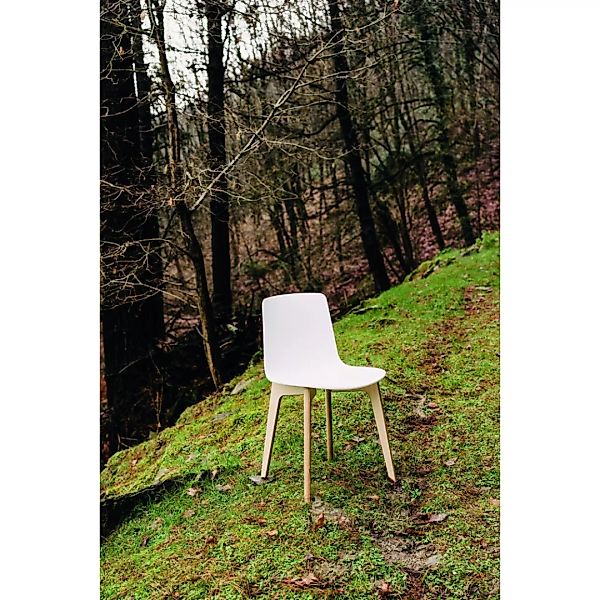 Lottus Wood Stuhl mit Kunststoffsitzschale günstig online kaufen
