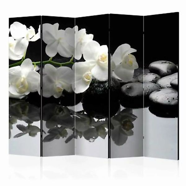 artgeist Paravent Spa, Stones and Orchid II [Room Dividers] mehrfarbig Gr. günstig online kaufen