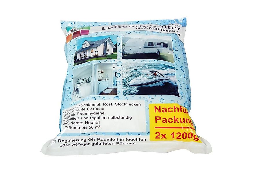 Bestlivings Granulat-Luftentfeuchter Nachfüllpackungen 2x 1200g, für 50 m³ günstig online kaufen