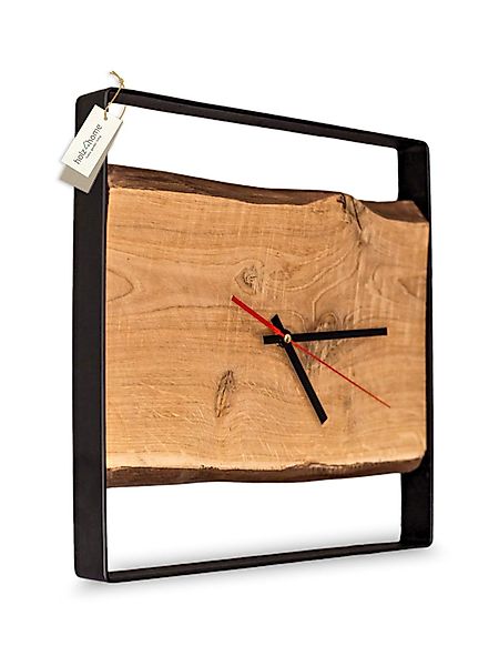 holz4home® Wanduhr aus Eichenholz I Quadratische günstig online kaufen