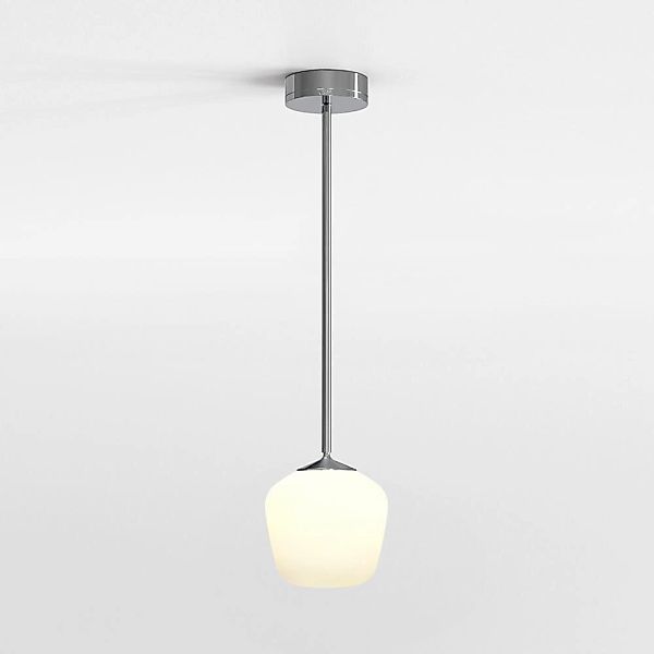 LED Pendelleuchte Nara Taper in Weiß und Chrom 7,6W 324lm IP44 günstig online kaufen