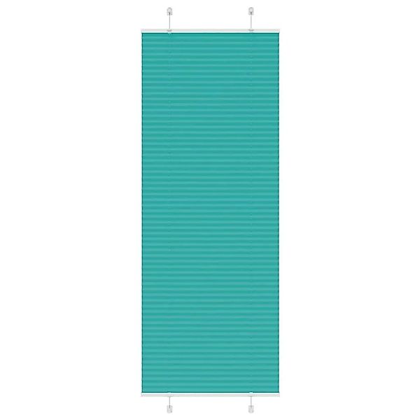 vidaXL Plissee Petrolgrün 75x200 cm Stoffbreite 74,4 cm Polyester 4015410 günstig online kaufen