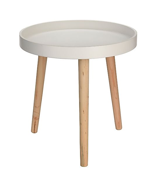 Spetebo Beistelltisch Holz Beistelltisch Ø 39 günstig online kaufen