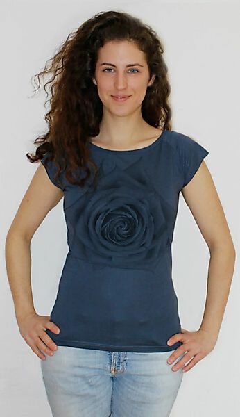 Bambus-t-shirt Mit Biobaumwolle Rose günstig online kaufen