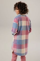 Aniston CASUAL Fleecejacke im Karo-Dessin günstig online kaufen