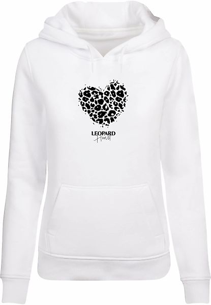 Merchcode Kapuzenpullover "Merchcode Ladies Leopard Heart Heavy Hoody" 1 St günstig online kaufen