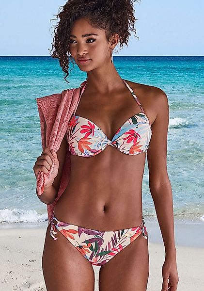 LASCANA Bikini-Hose Imani mit sommerlichem Blätterprint günstig online kaufen