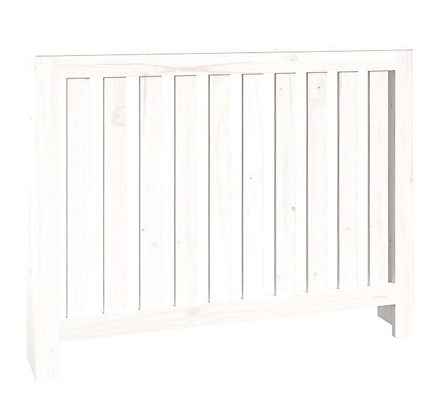 vidaXL Heizungsverkleidung, Heizkörperabdeckung Weiß 108,5x19x84 cm Massivh günstig online kaufen