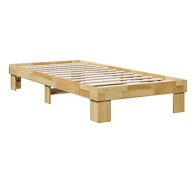 vidaXL Bett Massivholzbett ohne Matratze 75x190 cm Eichenholz günstig online kaufen