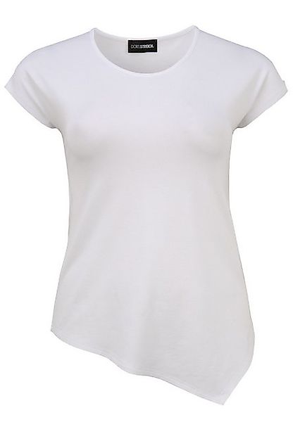 Doris Streich Rundhalsshirt (1-tlg) mit asymmetrischem Zipfelsaum günstig online kaufen
