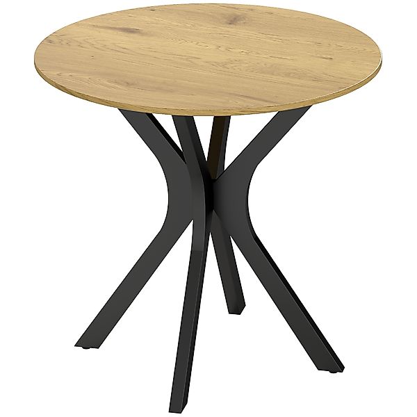 HOMCOM Esstisch 78 x 78 cm Runder Küchentisch für 2 Personen Esszimmertisch günstig online kaufen