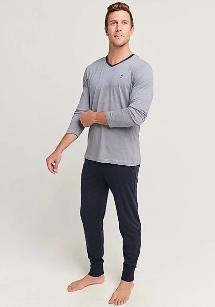 Jockey Pyjama "Night & Day", (2 tlg.), Langarm, V-Ausschnitt günstig online kaufen