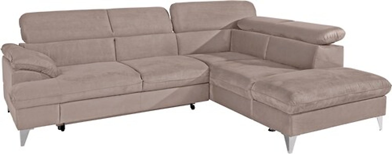 COTTA Ecksofa "Caluso L-Form" mit Kopfteilverstellung, wahlweise mit Bettfu günstig online kaufen