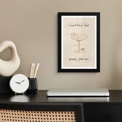 MuchoWow Poster Cocktail - Beige - günstig online kaufen