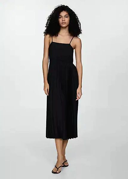 Plissiertes Kleid mit Schleife günstig online kaufen