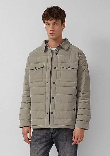 s.Oliver Funktionsjacke Outdoor-Jacke Gestepptes Cord-Overshirt mit aufgese günstig online kaufen