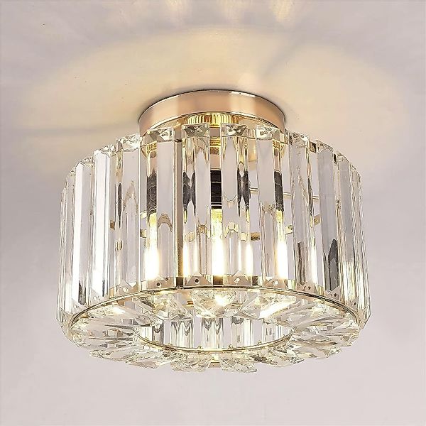 BlingBin Kronleuchter Gold Kristall Deckenleuchte Moderne günstig online kaufen