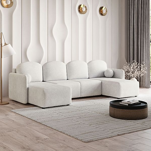 Masseno Ecksofa NUBERO mit Schlaffunktion U-Form, günstig online kaufen