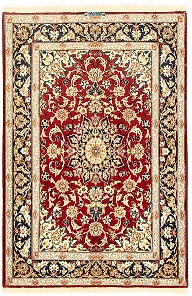 morgenland Teppich »Isfahan Teppich handgeknüpft rot«, rechteckig günstig online kaufen
