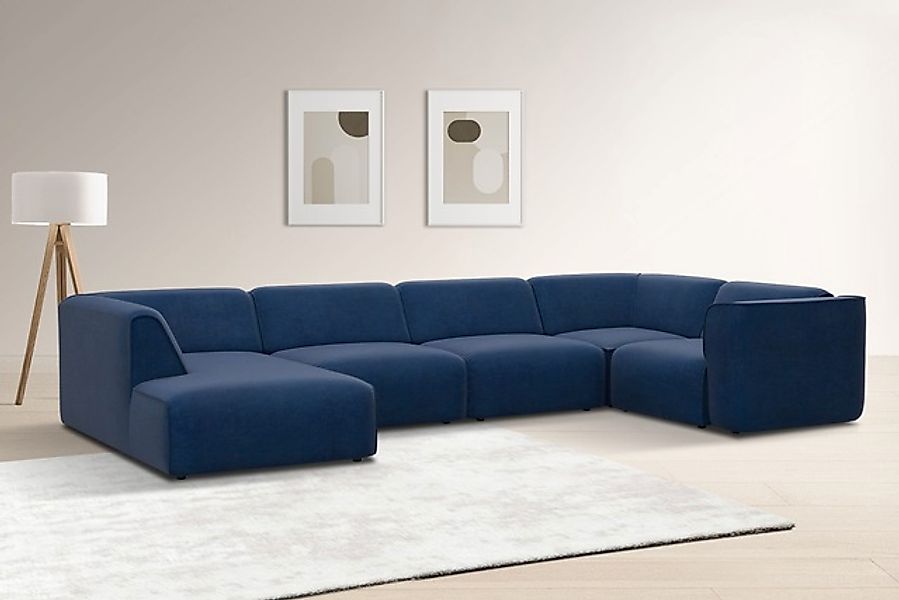 OTTO home Wohnlandschaft »Merid U-Form, jederzeit durch Module erweiterbar, günstig online kaufen
