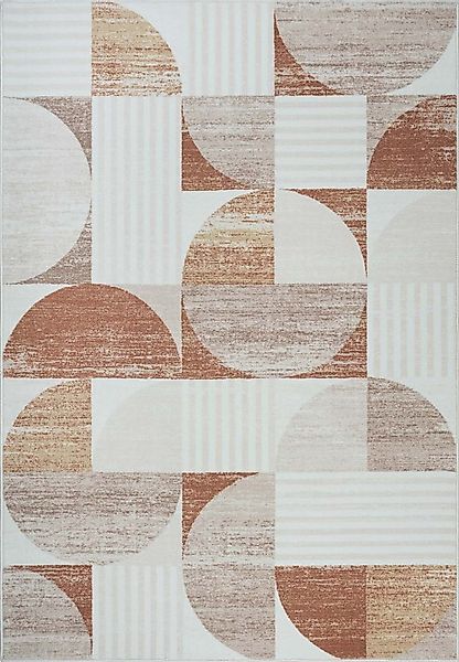 TaraCarpet Teppich Kurzflorteppich TaraCarpet Empire Retromuster absolut Mo günstig online kaufen