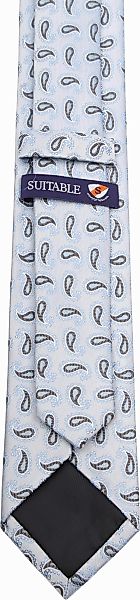 Suitable Krawatte Seide Paisley Hellblau - günstig online kaufen