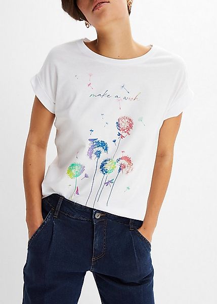 bonprix T-Shirt mit Pusteblumen günstig online kaufen