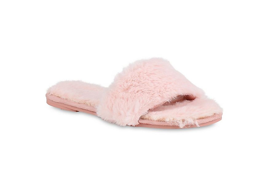 VAN HILL 818527 Pantolette Damen Sandalen Kunstfell Pantoletten Warm Gefütt günstig online kaufen