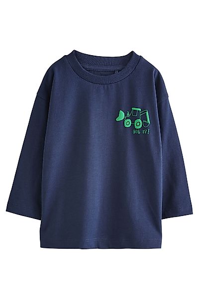 Next Langarmshirt Langarmshirt, Semi unifarben (1-tlg) günstig online kaufen