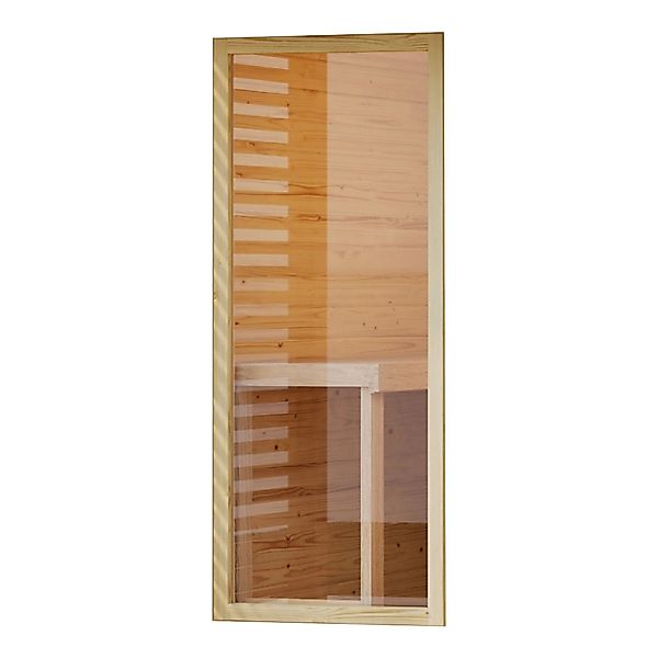 Karibu Saunafenster Klarglas Naturbelassen 3,8 cm x 190,6 cm x 81,5 cm günstig online kaufen