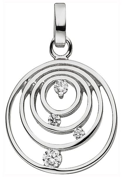 JOBO Kettenanhänger Anhänger mit 4 Zirkonia, 925 Silber günstig online kaufen