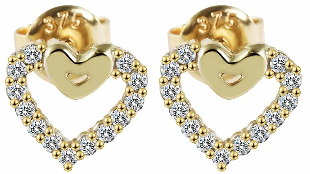 Adelia´s Paar Ohrhänger "Damen Ohrringe – Ohrstecker aus 375 Gold mit Zirko günstig online kaufen