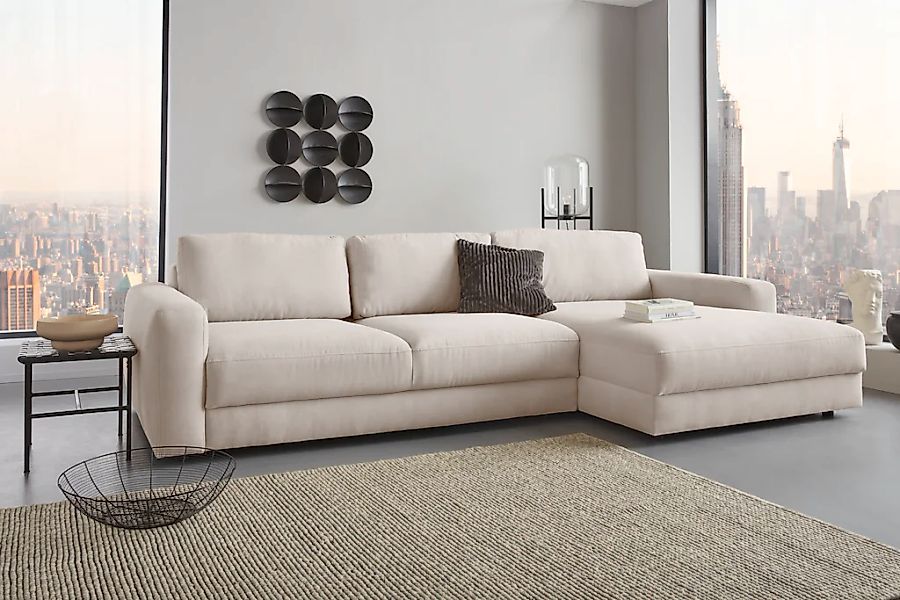 Home affaire Ecksofa "Bloomfield, elegant, viel Platz, Mega Couch, Breite 3 günstig online kaufen