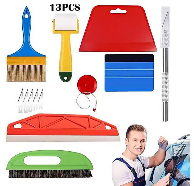 zggzerg Tapetenspachtel 13-teiliges Set Tapetenwerkzeuge, Tapeten Glättungs günstig online kaufen