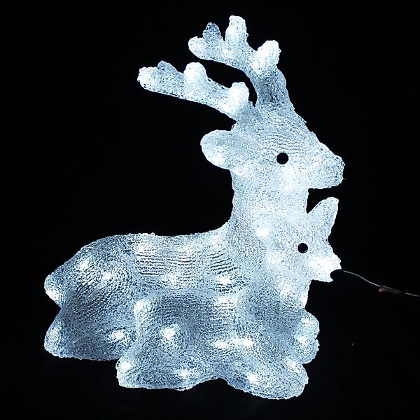 Mojawo Lichtervorhang Acryl Hirsch mit Rehkitz günstig online kaufen