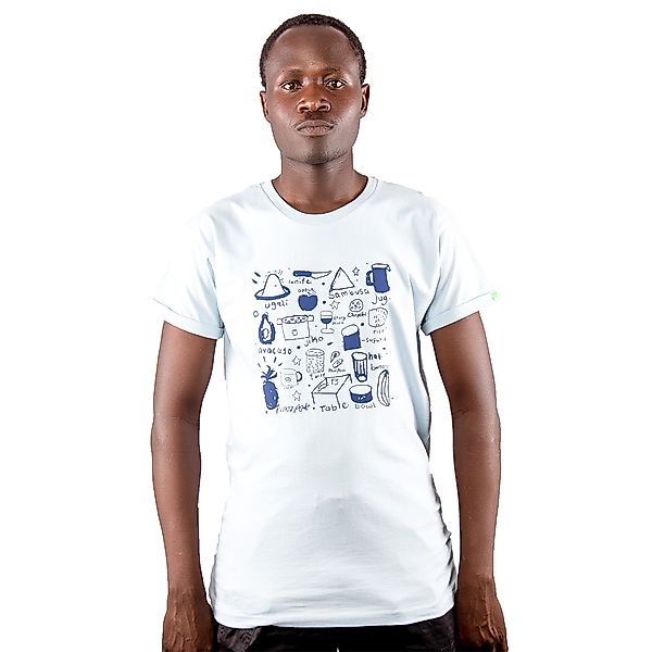 Herren Print T-shirt Aus Bio-baumwolle Jikoni. Handmade In Kenya günstig online kaufen