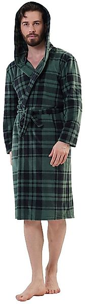 Vienetta Herrenbademantel Man, knielang, Polyester, Kapuze, Gürtel, Herren günstig online kaufen