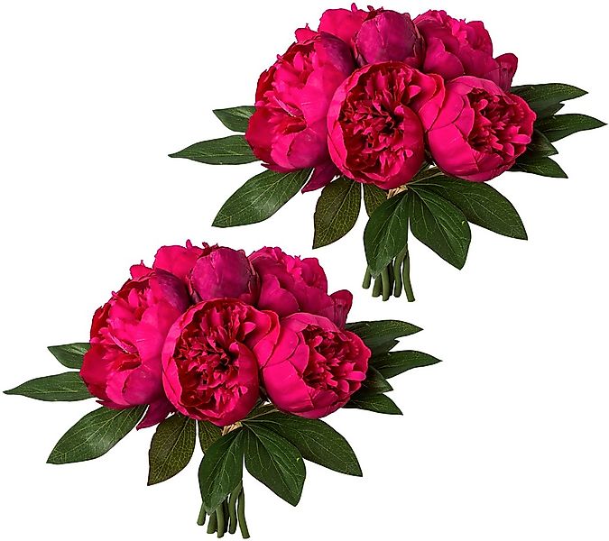 Creativ green Kunstpflanze "Bouquet aus Peonien", 2er Set günstig online kaufen