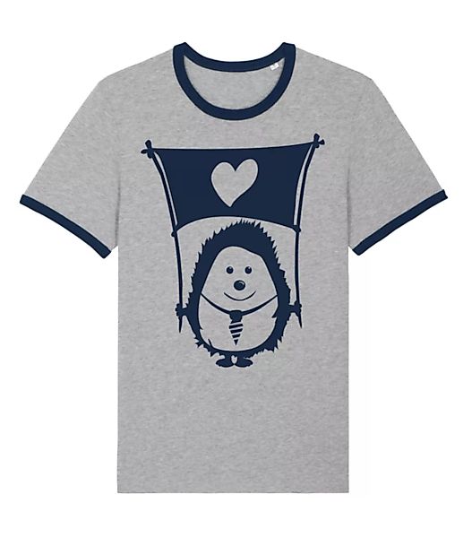 Igel Ingo Mit Fahne Der Liebe - Fair Wear Unisex T-shirt günstig online kaufen