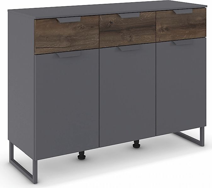 rauch Kombikommode "Barea" Breite 120 cm, Höhe 92 cm, 3 Türen, 3 geräumige günstig online kaufen